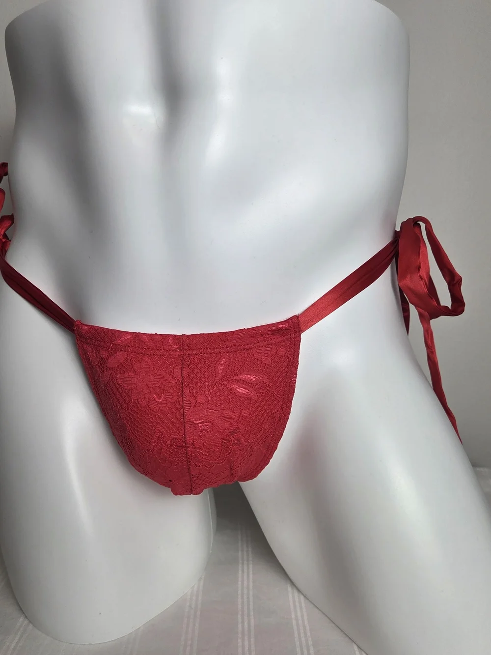 Cosabella Men's Red Side-Tie Bikini Briefs